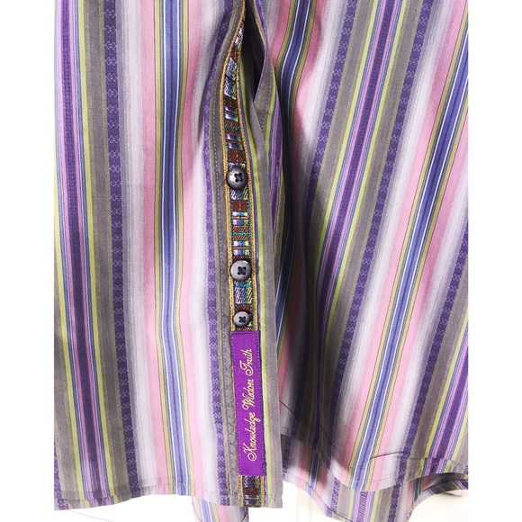 Robert Graham Button Long Sleeve Striped Shirt - Picture 6 of 8